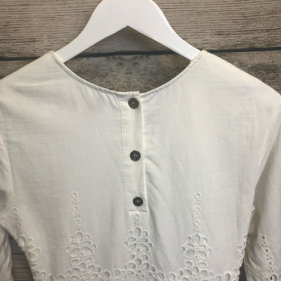 Dolce Vita White Eyelet A Line Mini Dress Medium - Picture 15 of 15